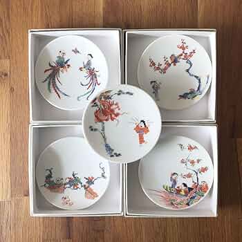 Amazon | サザエさん 有田焼 豆皿 サザエさん展 香蘭社 5枚 | ノー